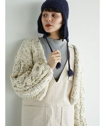 Chunky knit cropped cardigan