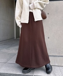 裏起毛スウェットロングマキシスカート