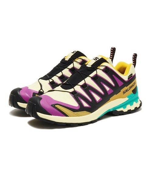 SALOMON(サロモン)の「SALOMON XA PRO 3D V9 GORE-TEX(サロモン XA PRO 3D V9 ゴアテックス)(スニーカー・レディース・イエロー系/ブラック系・22.5cm/24cm/24.5cm/25cm/23cm)」の2枚目の写真
