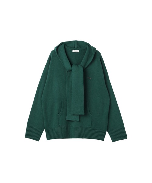 FELICITY(フェリシティ)の「Shawl Collar Knit(ニット/セーター・レディース・ワインレッド/グリーン/ネイビー・2)」の2枚目の写真