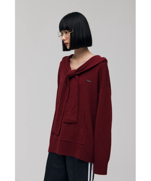 FELICITY(フェリシティ)の「Shawl Collar Knit(ニット/セーター・レディース・ワインレッド/グリーン/ネイビー・2)」の11枚目の写真