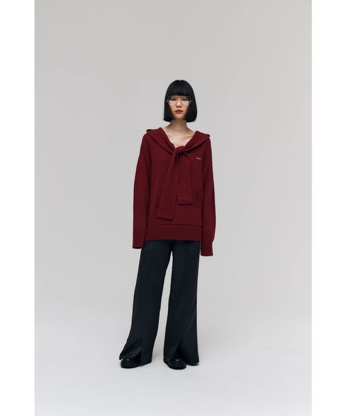 FELICITY(フェリシティ)の「Shawl Collar Knit(ニット/セーター・レディース・ワインレッド/グリーン/ネイビー・2)」の10枚目の写真