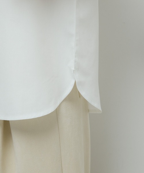 Green　Parks（グリーンパークス）の「裾ドッキングホワイトインナー（Tシャツ/カットソー・レディース・オフホワイト/ホワイト系その他5/ブルー系その他6・FREE）」の10枚目の写真