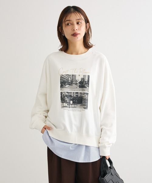 Green　Parks（グリーンパークス）の「裾ドッキングホワイトインナー（Tシャツ/カットソー・レディース・オフホワイト/ホワイト系その他5/ブルー系その他6・FREE）」の21枚目の写真