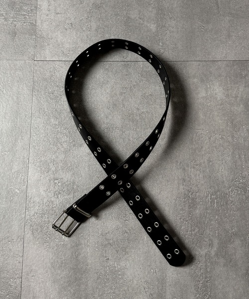 ハトメベルト付きPUフレアスカート（スカート）｜Amilige