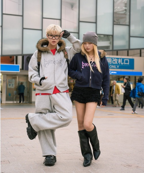 centimeter（センチメーター）の「Volume baggy sweat pants（スウェットパンツ・メンズ・杢グレー/ブラック・SMALL/MEDIUM）」の9枚目の写真