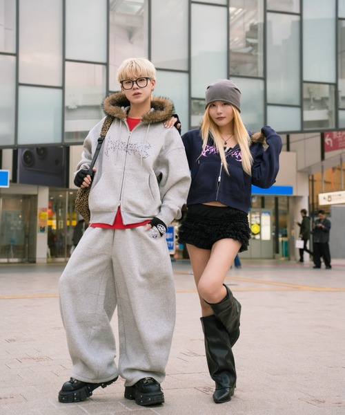 centimeter（センチメーター）の「Volume baggy sweat pants（スウェットパンツ・メンズ・杢グレー/ブラック・SMALL/MEDIUM）」の10枚目の写真