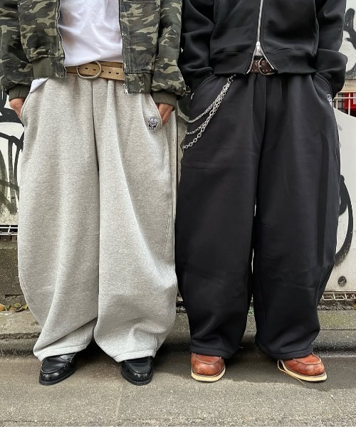 centimeter（センチメーター）の「Volume baggy sweat pants（スウェットパンツ・メンズ・杢グレー/ブラック・SMALL/MEDIUM）」の3枚目の写真