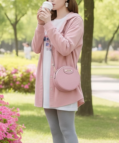 cammie(キャミー)の「ゆったりフード付きシャツ(シャツ/ブラウス・レディース・アイボリー/ピンク・M/L)」の10枚目の写真
