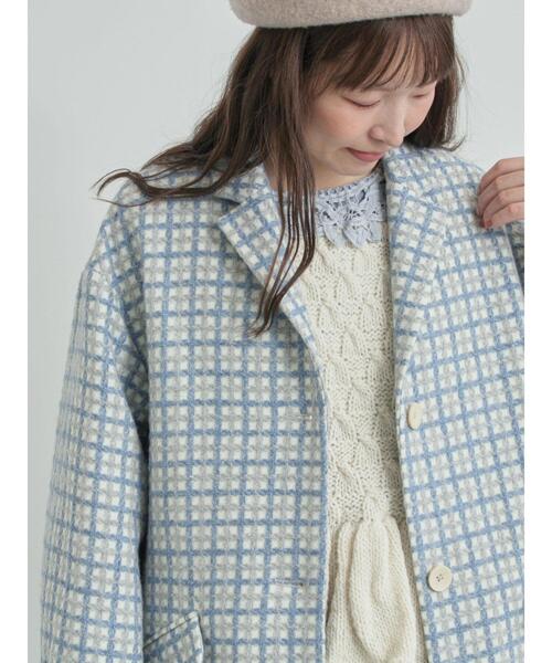 TSUHARU by Samansa Mos2(ツハルバイサマンサモスモス)の「【ペルーニット】裾フリル前後着ベスト(ベスト・レディース・チャコールグレー/オフホワイト・F)」の16枚目の写真