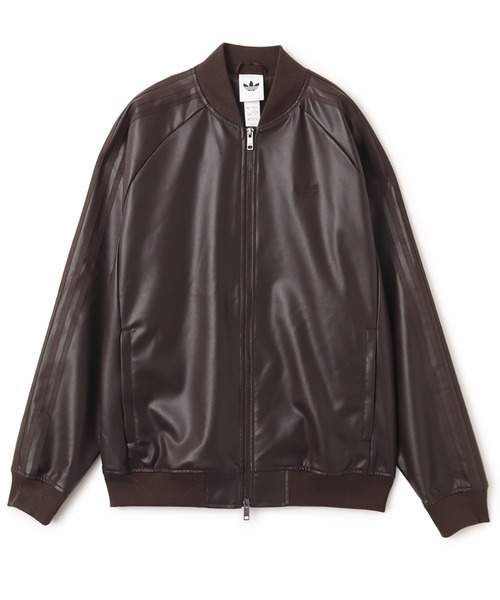 adidas SST PLEATHER TRACK TOP / アディダス スーパースター プレザー