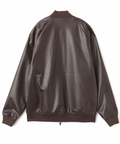 adidas（アディダス）の「adidas SST PLEATHER TRACK TOP / アディダス スーパースター プレザー トラックトップ（その他アウター・メンズ・ブラウン・M/XL/L/XXL/S）」の9枚目の写真