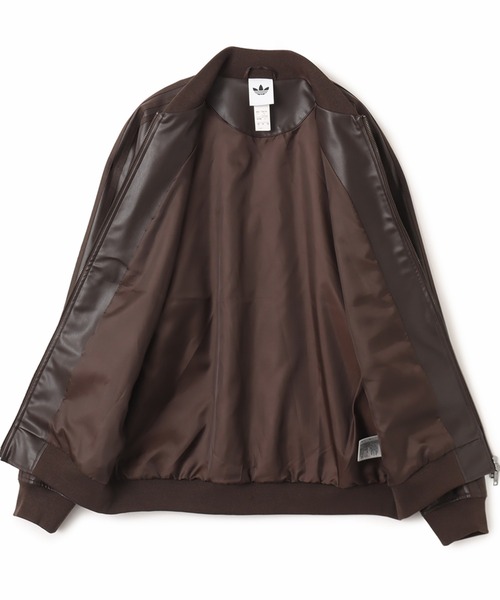 adidas（アディダス）の「adidas SST PLEATHER TRACK TOP / アディダス スーパースター プレザー トラックトップ（その他アウター・メンズ・ブラウン・M/XL/L/XXL/S）」の5枚目の写真