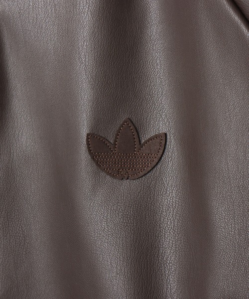 adidas（アディダス）の「adidas SST PLEATHER TRACK TOP / アディダス スーパースター プレザー トラックトップ（その他アウター・メンズ・ブラウン・M/XL/L/XXL/S）」の6枚目の写真
