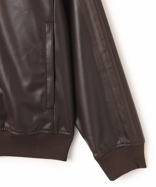 adidas（アディダス）の「adidas SST PLEATHER TRACK TOP / アディダス スーパースター プレザー トラックトップ（その他アウター・メンズ・ブラウン・M/XL/L/XXL/S）」の8枚目の写真