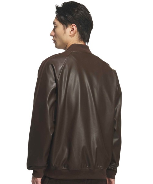 adidas（アディダス）の「adidas SST PLEATHER TRACK TOP / アディダス スーパースター プレザー トラックトップ（その他アウター・メンズ・ブラウン・M/XL/L/XXL/S）」の10枚目の写真