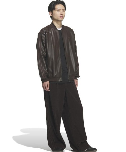 adidas SST PLEATHER TRACK TOP / アディダス スーパースター プレザー