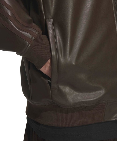 adidas（アディダス）の「adidas SST PLEATHER TRACK TOP / アディダス スーパースター プレザー トラックトップ（その他アウター・メンズ・ブラウン・M/XL/L/XXL/S）」の7枚目の写真