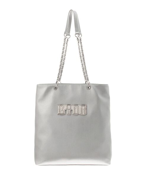 GYDA（ジェイダ）の「GYDAbijouプレートチェーントートBAG（トートバッグ・レディース・その他1/シルバー/ブラック・FREE）」の12枚目の写真