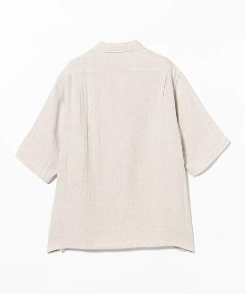 BEAMS F(ビームスエフ)の「リネンシルク ヘリンボーン オープンカラーシャツ(シャツ/ブラウス・メンズ・ナチュラル・SMALL/X-LARGE/LARGE/MEDIUM)」の11枚目の写真