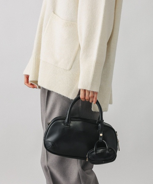 GLOBAL WORK（グローバルワーク）の「チャーム付きプチボストン/598263（ハンドバッグ・レディース・ブラック/ブラウン/ダークブラウン・FREE）」の16枚目の写真