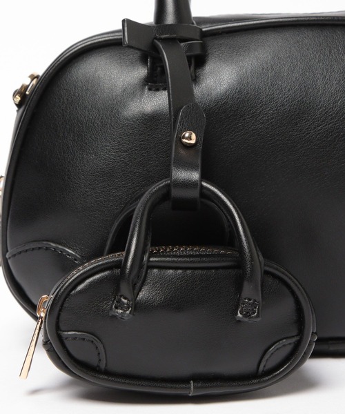 GLOBAL WORK（グローバルワーク）の「チャーム付きプチボストン/598263（ハンドバッグ・レディース・ブラック/ブラウン/ダークブラウン・FREE）」の20枚目の写真