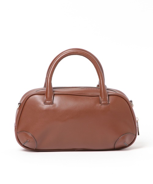 GLOBAL WORK（グローバルワーク）の「チャーム付きプチボストン/598263（ハンドバッグ・レディース・ブラック/ブラウン/ダークブラウン・FREE）」の4枚目の写真