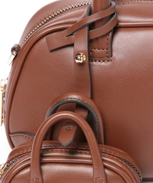 GLOBAL WORK（グローバルワーク）の「チャーム付きプチボストン/598263（ハンドバッグ・レディース・ブラック/ブラウン/ダークブラウン・FREE）」の6枚目の写真