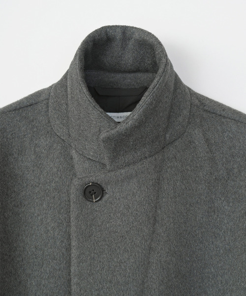 VICTIM（ヴィクティム）の「VICTIM ヴィクティム / CHESTERFIELD COAT ウールメルトンチェスターフィールドコート / VTM-25-O-101（チェスターコート・メンズ・ブラウン/ブラック/グレー・1/2）」の11枚目の写真