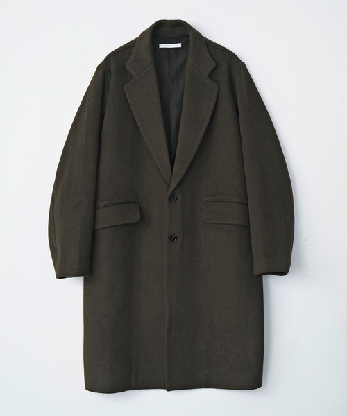 VICTIM（ヴィクティム）の「VICTIM ヴィクティム / CHESTERFIELD COAT ウールメルトンチェスターフィールドコート / VTM-25-O-101（チェスターコート・メンズ・ブラウン/ブラック/グレー・1/2）」の12枚目の写真