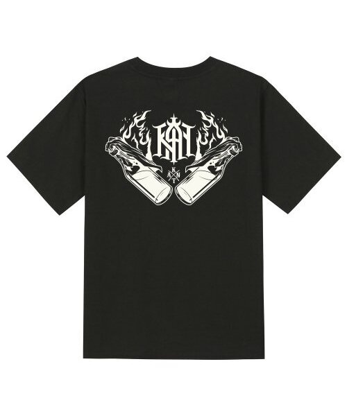 KAN6312(カン6312)の「KTB0116 レボリューショナリー 半袖Tシャツ - ブラック(Tシャツ/カットソー・メンズ・その他・SMALL/MEDIUM/LARGE)」の1枚目の写真