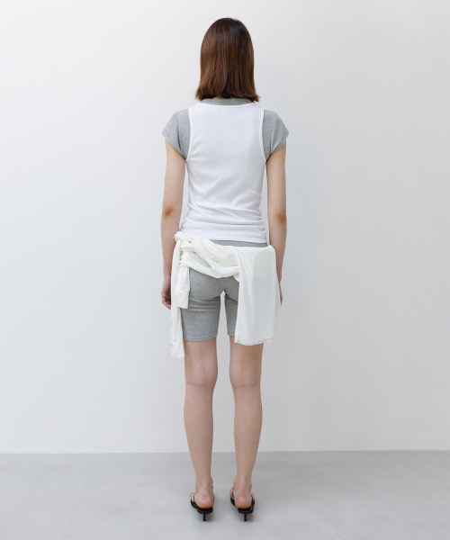 INSILENCE WOMEN(インサイレンスウーマン)の「WスピマコットンUネックスリーブレス WHITE(Tシャツ/カットソー・レディース・その他・SMALL/MEDIUM)」の14枚目の写真