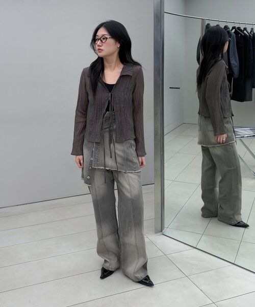INSILENCE WOMEN(インサイレンスウーマン)の「WスピマコットンUネックスリーブレス WHITE(Tシャツ/カットソー・レディース・その他・SMALL/MEDIUM)」の4枚目の写真