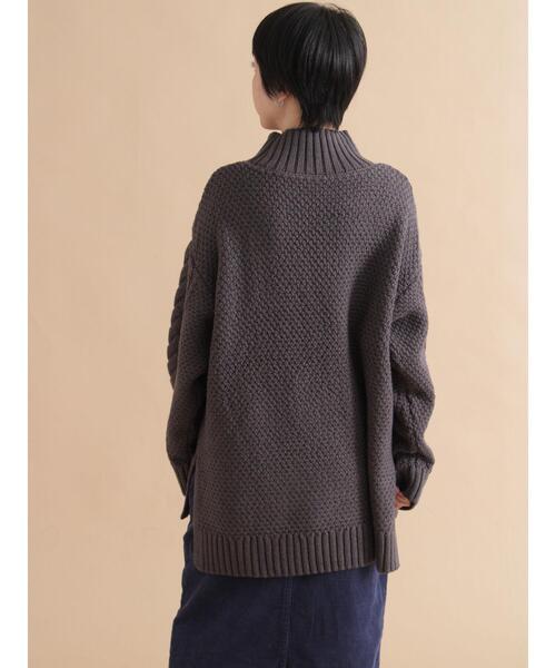 sm2rhythm（サマンサモスモスリズム）の「ハイネックケーブルニットプルオーバー（ニット/セーター・レディース・ネイビー/オフホワイト/チャコールグレー・F）」の22枚目の写真