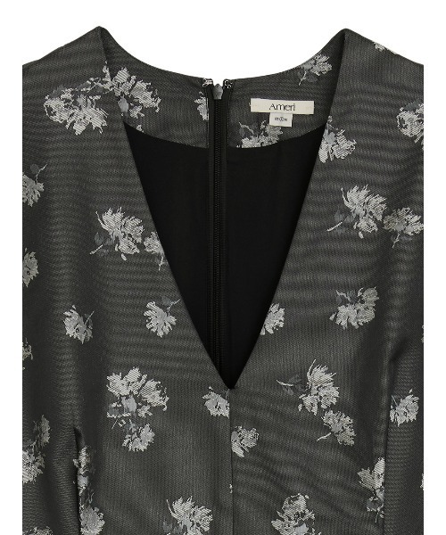 Ameri（アメリ）の「POSEY BLOOM JACQUARD JUMPSUIT（サロペット