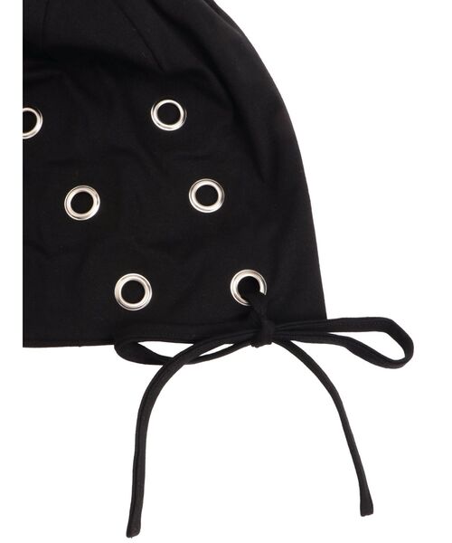 jouetie（ジュエティ）の「ハトメリボンビーニー（ニットキャップ/ビーニー・レディース・グレー/ブラック・FREE）」の14枚目の写真