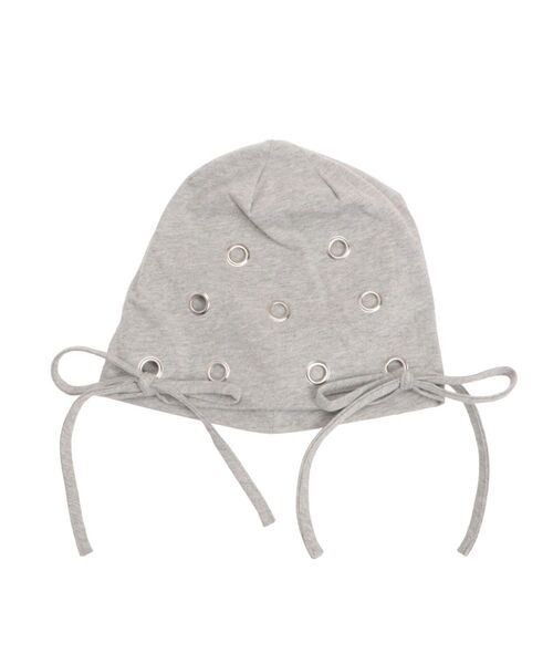 jouetie（ジュエティ）の「ハトメリボンビーニー（ニットキャップ/ビーニー・レディース・グレー/ブラック・FREE）」の15枚目の写真