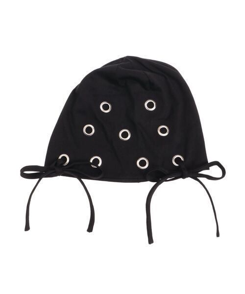 jouetie（ジュエティ）の「ハトメリボンビーニー（ニットキャップ/ビーニー・レディース・グレー/ブラック・FREE）」の16枚目の写真