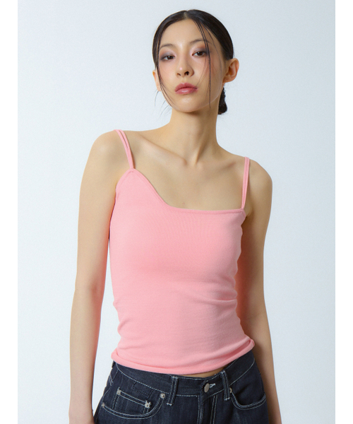 UNKNOWN PLANET(アンノウンプラネット)の「アンバランスニットトップ ピンク(Tシャツ/カットソー・レディース・その他・FREE)」の3枚目の写真
