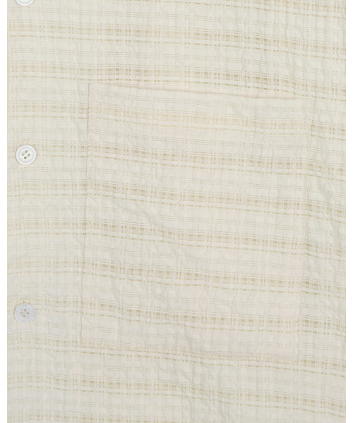 BESLOW(ビースロー)の「リラックスチェックハーフシャツ クリーム(シャツ/ブラウス・メンズ・その他・SMALL/MEDIUM/LARGE)」の3枚目の写真