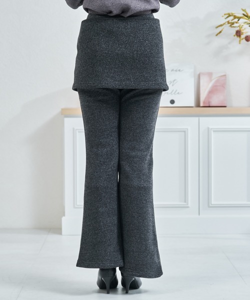 MISCH MASCH(ミッシュマッシュ)の「ZOZO限定 ソフトタッチスカートセットパンツ(その他パンツ・レディース・ブラック/グレー・フリ-)」の18枚目の写真