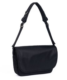 Round Flap Crossbody Bag (Black)