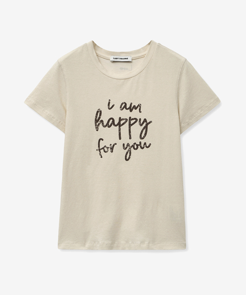LADY VOLUME(レディーボリューム)の「LETTERING CROP T-SHIRT_CREAM(Tシャツ/カットソー・レディース・その他・MEDIUM/SMALL)」の2枚目の写真