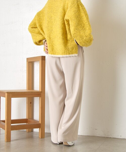 Jena espace merveilleux（ジェナ　エスパスメルヴェイユ）の「【2サイズ展開/WEB限定カラー有】トロミイージーパンツ（その他パンツ・レディース・グレー/オフホワイト/ブラック/ライトベージュ/ブラウン・2/1）」の13枚目の写真