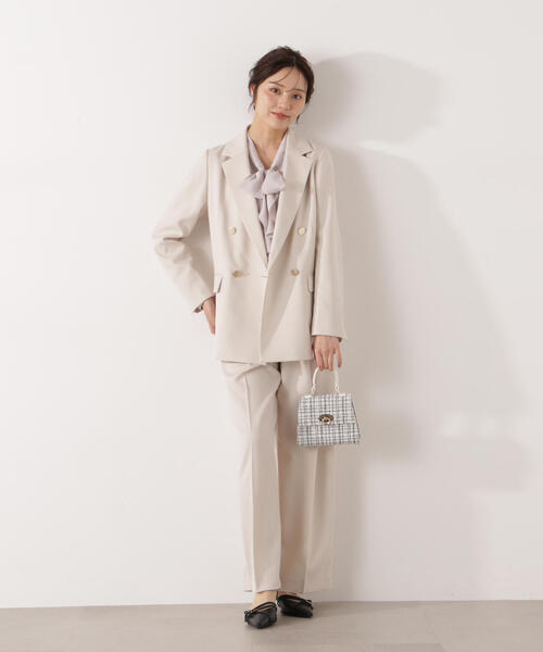 PROPORTION BODY DRESSING(プロポーションボディドレッシング)の「<セットアップ対応>2タックワイドパンツ / 1216130002(その他パンツ・レディース・ベージュ/ダークグレー/オフホワイト・MEDIUM/PSS/SMALL)」の22枚目の写真