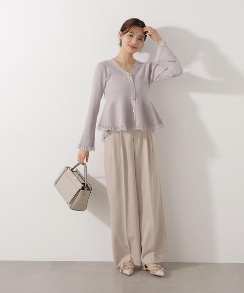 PROPORTION BODY DRESSING(プロポーションボディドレッシング)の「<セットアップ対応>2タックワイドパンツ / 1216130002(その他パンツ・レディース・ベージュ/ダークグレー/オフホワイト・MEDIUM/PSS/SMALL)」の19枚目の写真