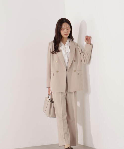 PROPORTION BODY DRESSING(プロポーションボディドレッシング)の「<セットアップ対応>2タックワイドパンツ / 1216130002(その他パンツ・レディース・ベージュ/ダークグレー/オフホワイト・MEDIUM/PSS/SMALL)」の15枚目の写真