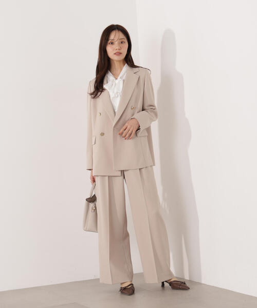 PROPORTION BODY DRESSING(プロポーションボディドレッシング)の「<セットアップ対応>2タックワイドパンツ / 1216130002(その他パンツ・レディース・ベージュ/ダークグレー/オフホワイト・MEDIUM/PSS/SMALL)」の12枚目の写真