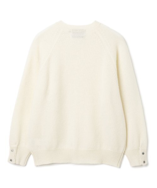 KNITTED(ニッティド)の「シェギドック ウール100% ラウンドカーディガン アイボリー(カーディガン/ボレロ・レディース・その他・MEDIUM/LARGE/X-LARGE)」の7枚目の写真