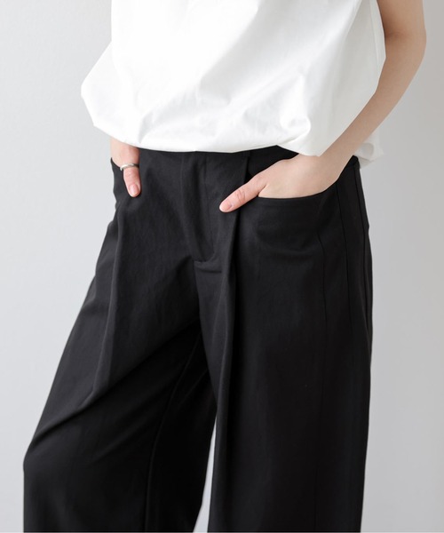La-gemme(ラジェム)の「美シルエットタックワイドパンツ(その他パンツ・レディース・ブラウン/ブラック/カーキ/アイボリー・L/M)」の18枚目の写真